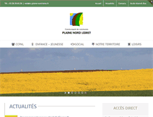 Tablet Screenshot of cc-plaine-nord-loiret.fr
